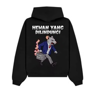 UNISEX ANIMAL DILINDUNGI HODIE//VIRAL HODIE COOL MATERIAL