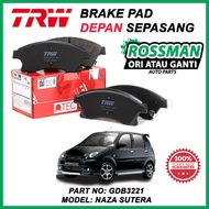 NAZA SUTERA TRW FRONT BRAKE PAD [GDB3221]