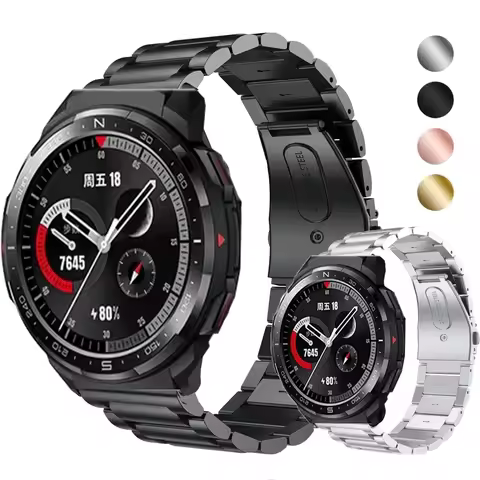 22mm Stainless Steel Strap For Honor Watch GS Pro Band Bracelet Metal Watchband For Honor Watch GS3/