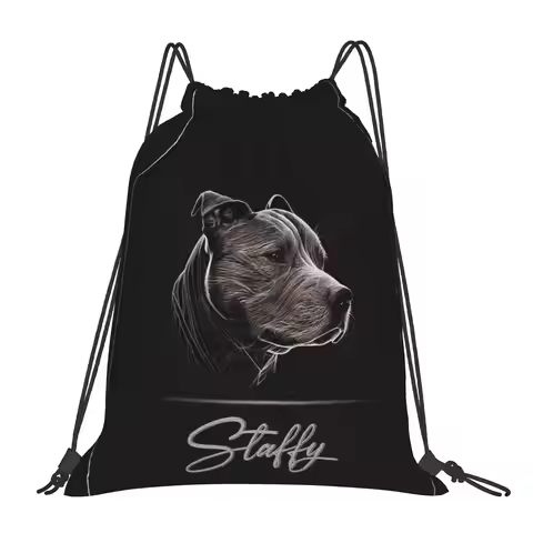 coach bag Pouch Staffy Drawstring Bags Gym Pouch Print Backpack Boy Girls School Shoe Bag