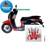 Striping stiker polet list motor motor Honda scoopy sporty 2022 2023