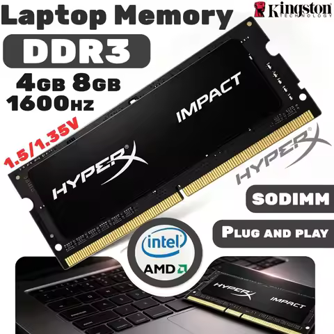 Kingston HyperX Impact Laptop DDR3L 1.35V Ram 8GB 4GB 1333Mhz 1600Mhz SODIMM PC3-12800 PC3-14900 Not