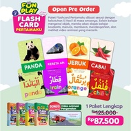 [Ready Stock] Flash Card Pertamaku - Flash Card Bilingual - Flash Card Trilingual - Flash Card Premi