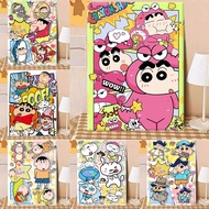 DROFE-Acrylic Paint by Numbers with frame-Crayon Shin chan-Number Painting by Numbers-Children Gift