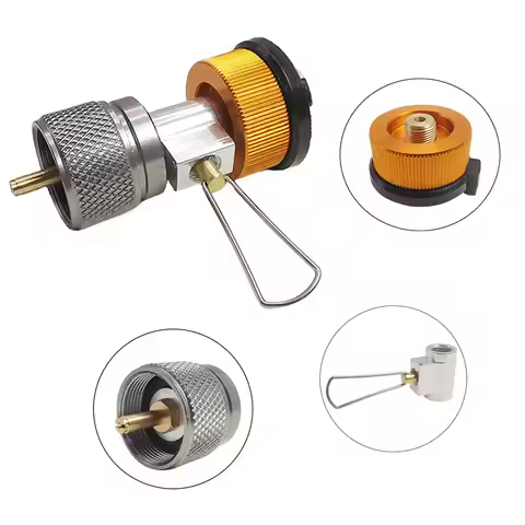 3pcs/set Camping Stove Adapter Butane Canister Adapter Refill Adapter EN417 Lindal Valve Canister Sh