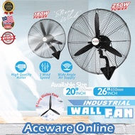 20 INCH 26 INCH Industrial Wall Fan Heavy Duty Electric Office Powerful Strong Fan Kipas Angin Dindi
