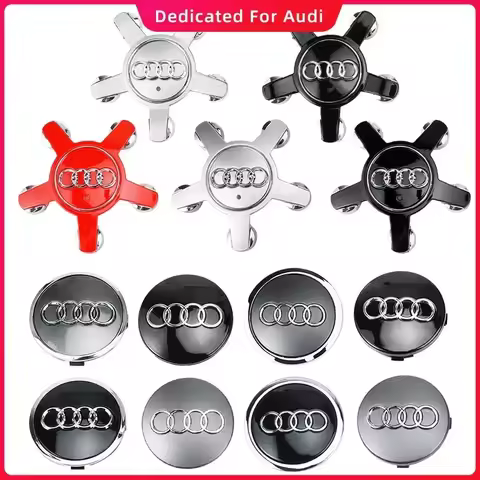 4pcs 60mm 61mm 69mm 135mm Car Styling Wheel Center Cap Hub Covers Badge 4B0601170 For Audi A3 A4 A5