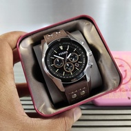 Fossil Coachman CH2891 Chronograph Leather Strap Brown Elegan