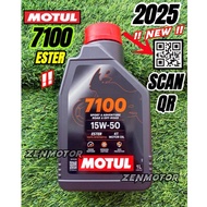 ✅100% ORIGINAL MOTUL FULLY ESTER 4T 7100 MOTUL MINYAK HITAM LC135 Y15ZR LC Y15 MINYAK ENJIN ENGINE P