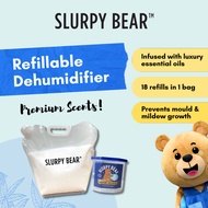 *NEW* Slurpy Bear Dehumidifier Refill with Premium Essential Oil | Luxury Aroma Moisture Absorber | 