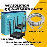 TP LINK PARAREL ROUTER PACKAGE ACHER C54TP link + READY TO USE LAN CABLE