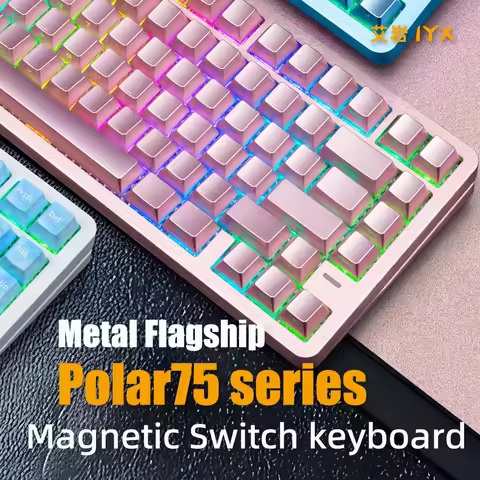 IYX POLAR75 Magnetic Switch Gaming Keyboard RT0.001mm Aluminum Alloy 8000Hz Quick Trigger Mechanical