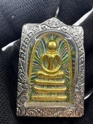 龍婆培2539彩泥（彩虹虎紋）貼金崇迪 噴系列