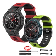 Fit For Huami Amazfit T-Rex Pro Silicone Strap SmartWatch Wristband Amazfit T Rex Screw Connector Rod Adapter Accessories