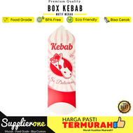 Bungkus Kebab 50PCS Kemasan Kebab Box Kebab Dus Kebab Dus Kemasan Kebab Kotak Kebab