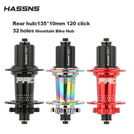 HASSNS PRO7 Bicycle Rear Hub Mtb Cube 32 Furos12v Ratchet Mountain Bike Freehub 32H Cube 120 Sound 6 Pawls Hub Freehub for SHIMANO HG