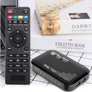 Full HD Mini Box Media Player 110-240V 1080P Media Player Box Support MMC RMVB MP3 AVI MKV (UK)