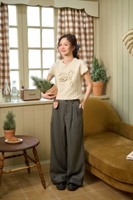 Quần suông ống rộng đáp gấu ngang Stella Pants - 𝒖.𝒇𝒐𝒖𝒏𝒅