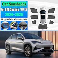 Anti-UV BYD Sealion 7 07 EV 2024 2025 2026 Sun Shades Windshield Side Window Magnetic Sunshade Car M