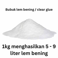 Fimi Shop bubuk lem PVA polyvinyl alcohol bening clear glue powder bubuk PVA super bening kental