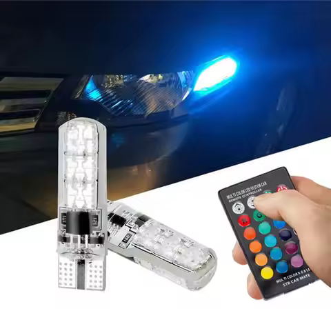 For Mercedes Benz A B C E M GLA GL Class W166 W212 W246 W176 W205 X164 LED W5W T10 Led RGB Parking S