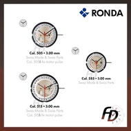 Ronda 505 / 515 / 585 Quartz Watch Machine Movement SWISS MADE Replacement Parts Engine Jam