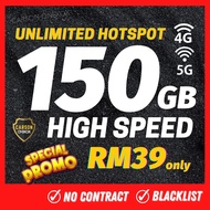 ONEXOX 150GB High Speed Data 4G/5G Simcard for Modem Router Pocket wifi, Phone, Wifi Simkad Data Tan