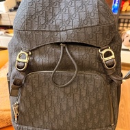 Dior老花（黑）後背包