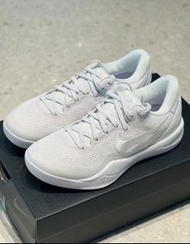 👟Nike Kobe 8 Protro “Halo” 白龍 減震防滑耐磨 低幫 籃球鞋 男女同款  白色