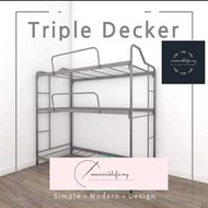 3V Single Triple decker bed/double decker bed/katil 3 tingkat/hostel bed