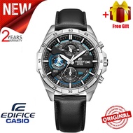 【G SHOCK】Men Watch Edifice EFR556 Chronograph Men Business Fashion Watch 100M Water Resistant Shockproof and Waterproof Full Auto-Calendar Stainless Steel Leather Band Men's Quartz Wrist Watches EFR-556L-1A