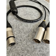 Canon cable 1 female to 2 male, flexible 2line wire, copper core, 1m long, price for 1 wire
