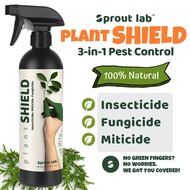 Sprout lab | Plant SHIELD Natural Plant Spray | 3 in 1 - Insecticide, Miticide, Fungicide