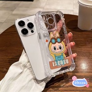 Fashio Labubu Clear Casing For Samsung Galaxy S26 S25 Ultra Edge Plus FE M36 F36 M56 F56 5G 4G Four-