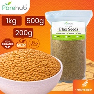 Purehub Organic Golden Flaxseeds Flaxseed Flax Seeds