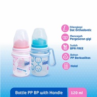 Botol Huki Handle Dengan Box - Botol Susu Dengan Pegangan