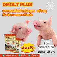 หมูโตเร็ว แข็งแรงด้วย DMOLT PLUS  ดีมอลต์ พลัส เอนไซม์และแร่ธาตุเพื่อการเจริญเติบโต