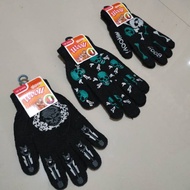 Knitted Gloves, Hole Gloves, Black Gloves, Black Sports Metal Gloves