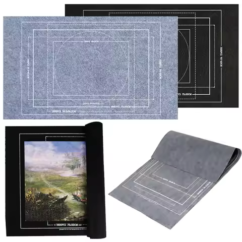 Puzzle Storage Mat Felt Storage Blanket Grey Black Various Size for 1500/2000/3000pcs Puzzles Parent