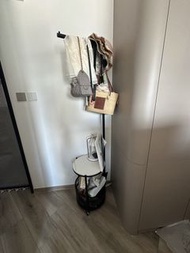 多功能掛衣架連儲物圓枱