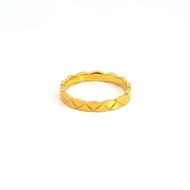 916 Gold Quilted Ring (3mm) | Forever Gold &amp; Jewellery