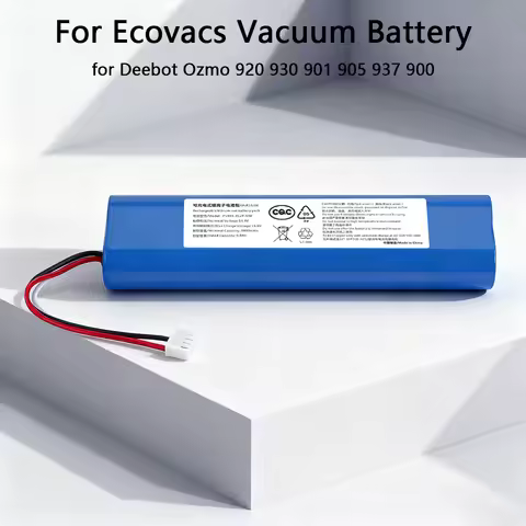 14.4V 6500mAh Replacement Battery Compatible with Ecovacs Deebot Ozmo 900 901 905 920 930 937 N8 N8 