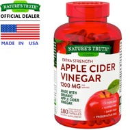 Nature's Truth Apple Cider Vinegar Exp.08/25 แบบเม็ด ขนาด 1,200 mg จำนวน 180 เม็ด