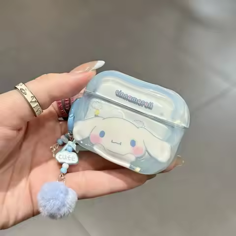 Case For Airpods 4 Pro 2 1 3 5 Sanrio Cinnamoroll Kuromi Soft Silicone Protective Cover Kawaii Anime