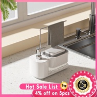 Soap Dispenser Bottle Automatic Liquid Soap Dispenser Kitchen Bath Accessories Sponge Brush Storage Box Manual Soap Dispenser