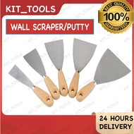 Wall Scraper Paint Scraper/ Filler Putty 1"-4" Wood Handle Pengikis Cat Pemegang Kayu