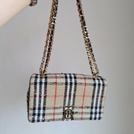 BURBERRY Lola TB mini bag 毛呢編織包