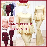 Baju Raya 2023 Nancy Peplum Baju Kurung Peplum Moden Baju Lace Cotton Baju Plus Size Baju Tunang Nik