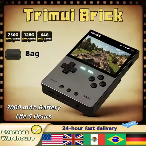 TRIMUI BRICK Retro Handheld Game Console Portable 3.2 Inch Video Player Game Consoles Linux System U
