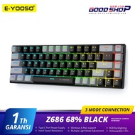 E-YOSO HOTSWAP MECHANICAL GAMING KEYBOARD 68% BLACK - Z-686